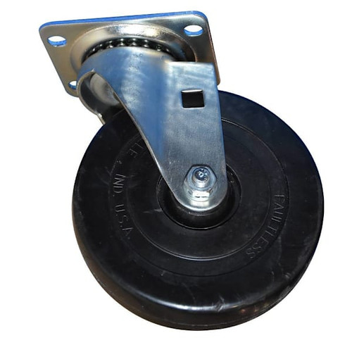 Rubbermaid Commercial 5" Quiet Swivel Plate Caster For Tilt Trucks