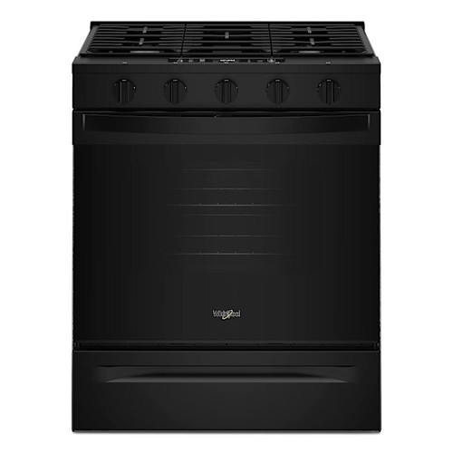 Whirlpool 30-Inch Gas Smart Range With Air Cooking Technology Black