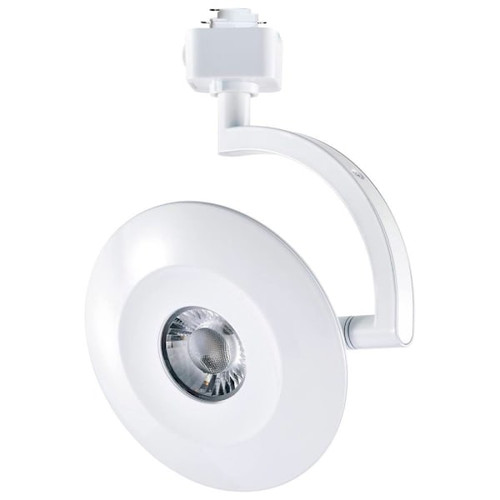 SATCO LED Track Head, Round, 48 Deg Beam, Select Cct, 8 Watt, Brushed Nickel
