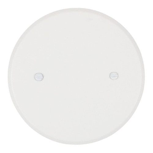 Titan3 5" Round Blank Maxi Metal Wall Plate, White Textured, Package Of 10