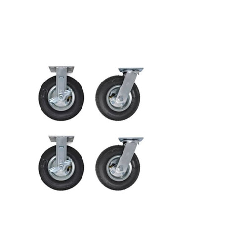 Rubbermaid Commercial 5" Caster Kit With Brakes For Rubbermaid Hd Utility Cart