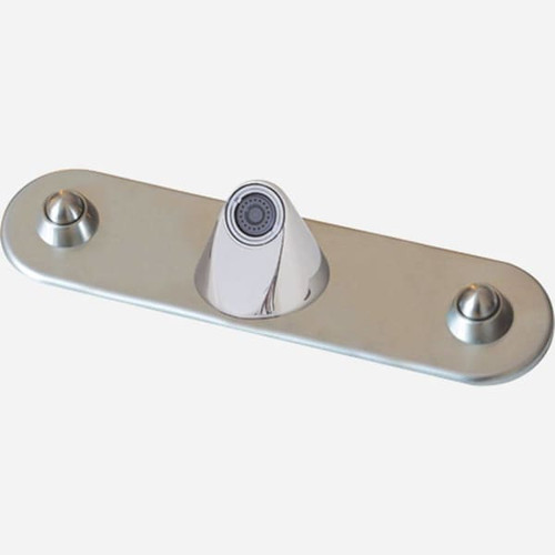 Bestcare Whitehall Ligature-Resistant Faucet Hot & Cold Pneumatic Pushbutton 8in