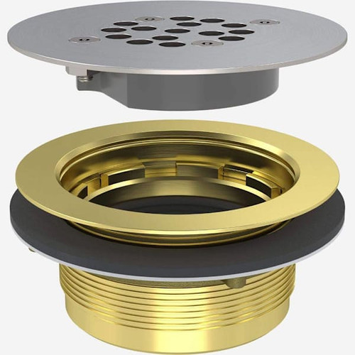 Bestcare Whitehall Ligature-Resistant Shower Pan Drain, 5in, No-Caulk