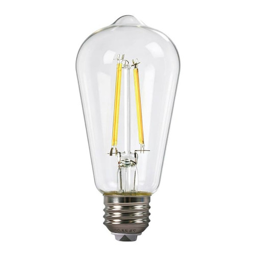 E Energetic Lighting LED St18 Filament Bulb, E26, 3 Cct, 6.5 Watt, Package Of 4