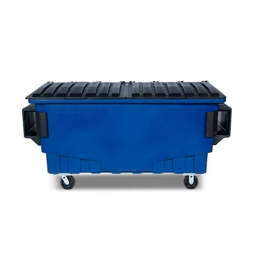 Toter 1 Cubic Yard 750 Lbs. Capacity Front Load Container Blue