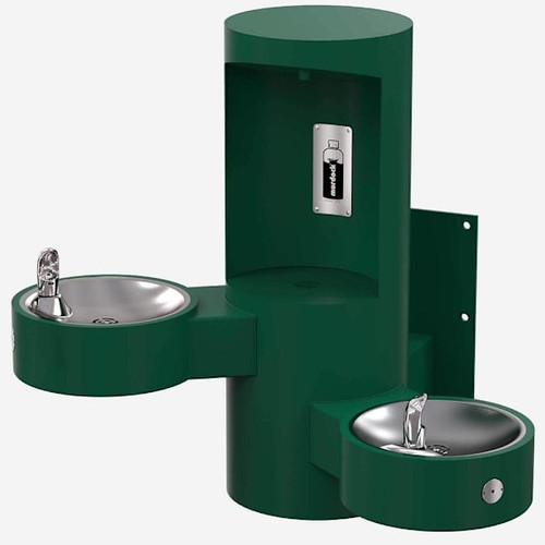 Murdock Contemporary Ada Bi-Level Outdoor Wall-Mount Drinking & Filling Station
