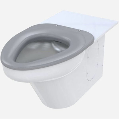 Bestcare Whitehall Ligature-Resistant Siphon Jet Toilet, Wall Supply Floor Waste