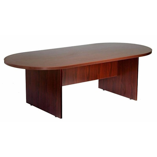 Boss Office Products 71x35x29.5" Oval Laminate Conference Table Mahogany Finish