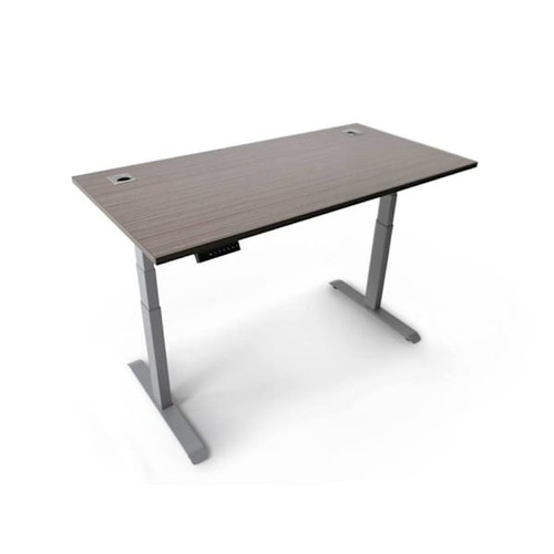 Boss Office Products Programmable Motorized Sit-Stand 60x30" Desk Silver Finish