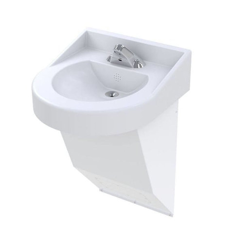 Bestcare Whitehall Ligature-Resistant ADA Basin Corterra Ss White Sensor Bttry