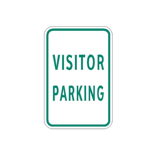 Hy-Ko Vistor Parking Sign 18 X 12" Reflective