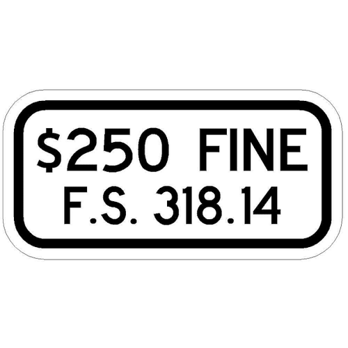 Hy-Ko Florida Fine Plaque Sign 18 X 12" Reflective