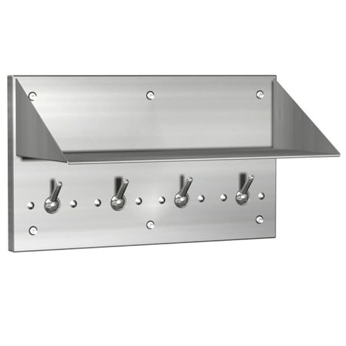 Acorn Engineering Company Front-Mounted Shelf, Four Auto-Release Hooks, Ss