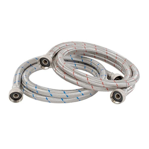 Homewerks Washing Machine Supply Line Braided Stnlss Stl 3/4"Fhtx3/4"Fhtx60" 2pk
