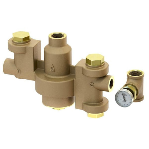 Acorn Controls Mgi Emergency Fixture Thermostatic Mixing Valve 1/1.25" Temp Gage
