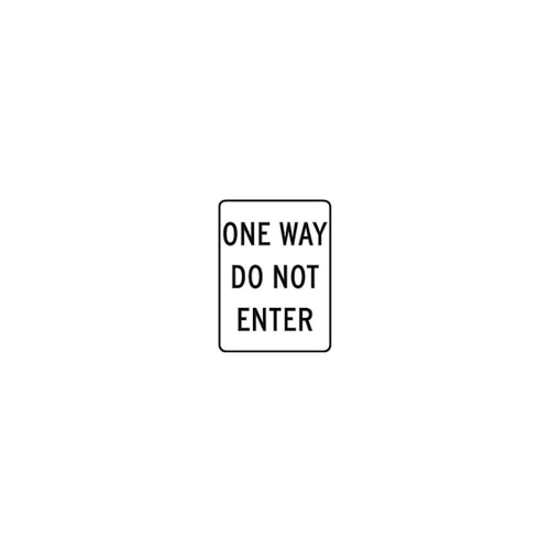 Hy-Ko One Way Do Not Enter Sign 18x24" Reflective Aluminum