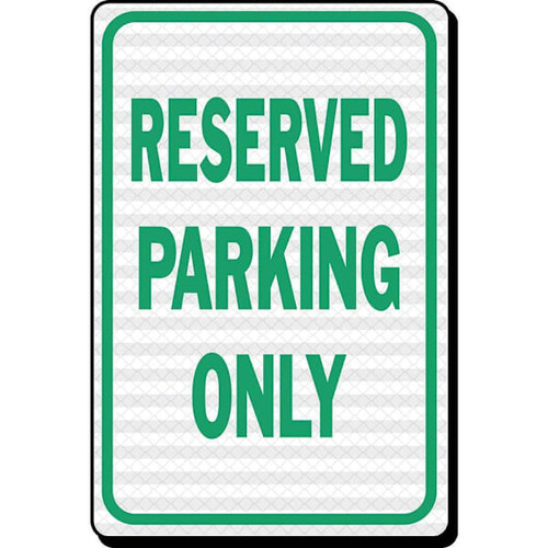 Hy-Ko Sign Reflective 12x18 Resevered Parking