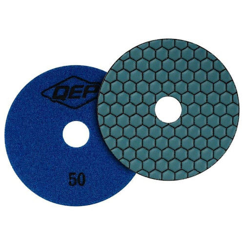QEP Xtreme 4" Dry Polishing Pad For Grinders, 50 Grit