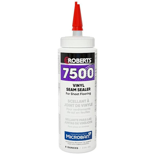 Roberts Vinyl Seam Sealer For Sheet Flooring, White, 8 Oz.