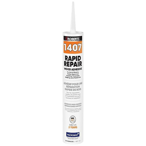 Roberts Rapid Repair Wood Floor Adhesive, Beige, 30 Oz.