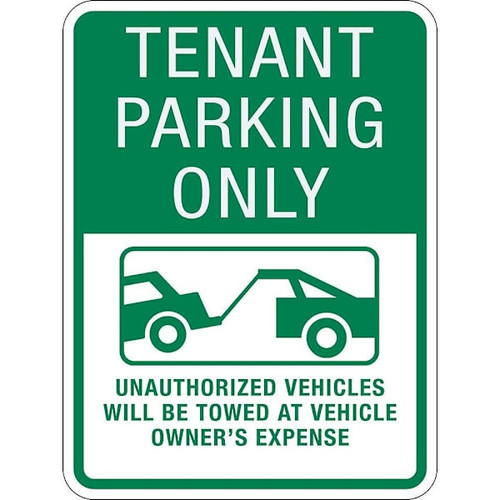 Hy-Ko Brands 18x24 Tenant Parking Only Reflective Sign