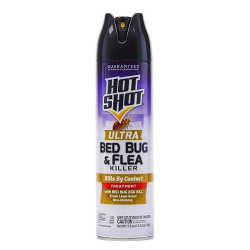 Hot Shot Ultra Bed Bug & Flea Killer Aerosol 17.5 oz Case of 12