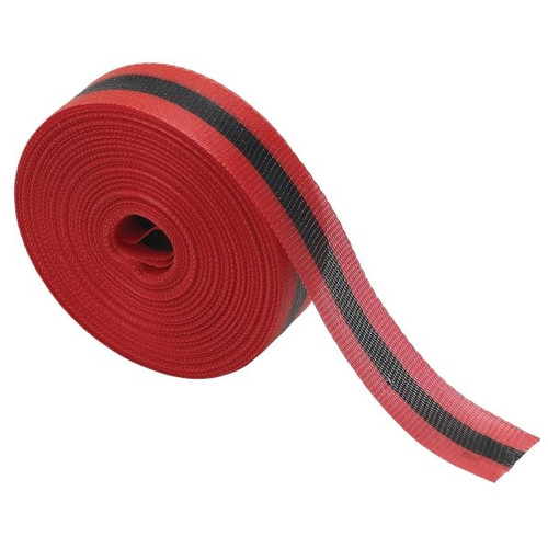 Brady Woven Barricade Tape 2 In W Black On Red Roll Of 200 Feet