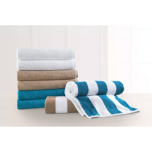 Splash Martex Cabana Collection 30x60" Dark Linen W/White Stripes, Case Of 12