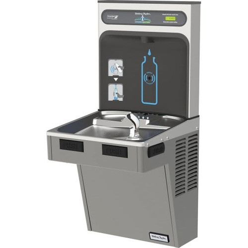 Halsey Taylor Bottle Filling Station/ADA Cooler, Non-Filtered, 8 Gph, Platinum