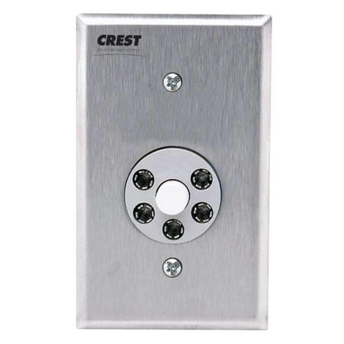 Crest Healthcare Nurse Call Receptacle Station, Crest/Ibm, 5-Contact,1-Gang
