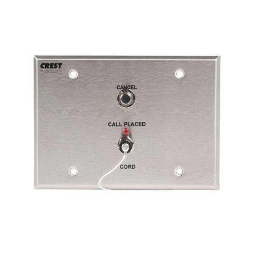 Crest Healthcare Cornell 1/4 Inch Jack Receptacle For Bedside Station, 3-Gang