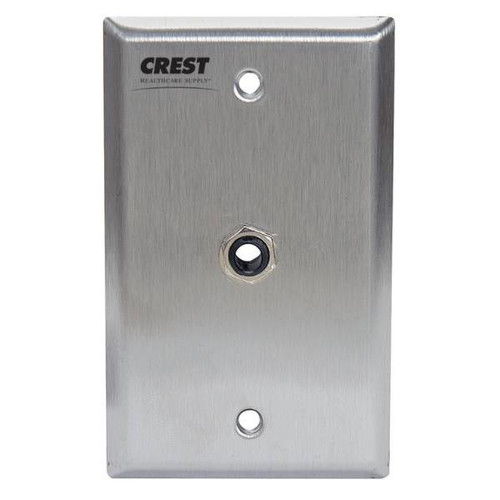 Crest Healthcare Universal Replacement Receptacle Station, Phone Jack, 1-Gang