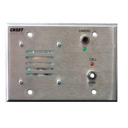 Crest Healthcare Setco Replacement For Nursecall Pullcord Station, 2-Gang