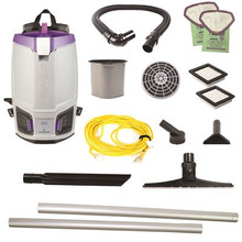 ProTeam GoFit 6,6 qt. with 15" Carpet Sidewinder Tool Kit 120 Volt Commercial Backpack