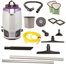 ProTeam GoFit 6 PLUS, 6 qt. with 15" Carpet & Hard Surface Sidewinder Tool Kit 120 Volt Commercial Backpack
