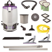 ProTeam GoFit 6 PLUS, 6 qt. with ProBlade Hard Surface & Carpet Tool Kit 120 Volt Commercial Backpack