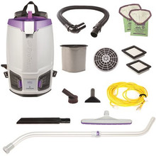 ProTeam GoFit 6,6 qt. with Xover Multi-Surface Telescoping Wand Tool Kit 120 Volt Commercial Backpack