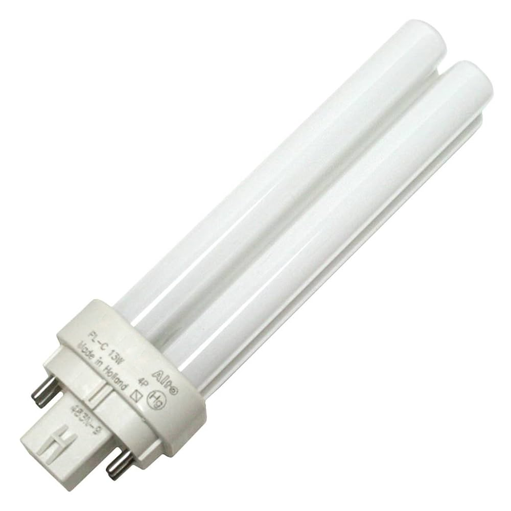 GENERIC 13 Watt Quad Compact Fluorescent Bulb, 3,500 Kelvin, G24Q-1 Base 10/PKG