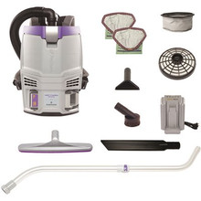 PROTEAM Gofit 3 Cordless Com Backpack Vacuum W/xover Telescoping Wand Kit