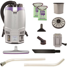 PROTEAM Gofit 6 Cordless Com Backpack Vacuum W/xover 2-Piece Wand Kit