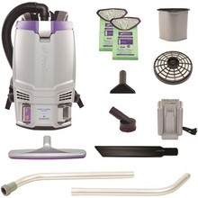 PROTEAM Gofit 6 Cordless Com Backpack Vacuum W/xover Two-Piece Wand Kit