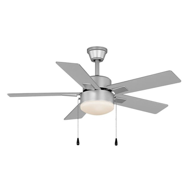 Seasons Ozark 44" Ceiling Fan, Indoor/outdoor, Silver