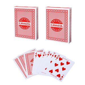 2-Deck Canasta Playing Cards (Red)