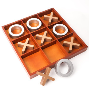 14-Inch Giant Wooden Tic-Tac-Toe Game Set