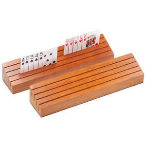 14-Inch Wooden Card Game Holders