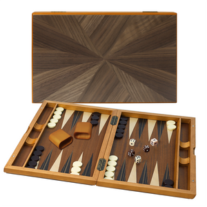 17-Inch Premium Focus Style Inlay Backgammon Game Set