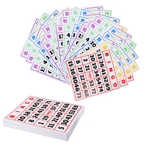 Jumbo Bingo Cards with Large Font Numbers for Large Groups, Family Parties, Bingo Game Nights