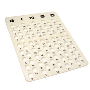 Bingo Master Board for 1.5" Ping Pong Bingo Balls, Bingo Calling Board for Parties, Large Groups