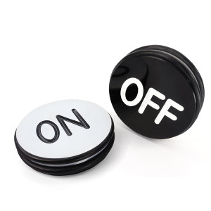 3" Double-Sided Casino Grade Acrylic Craps ON/Off Puck Buttons for Casino Poker Nights