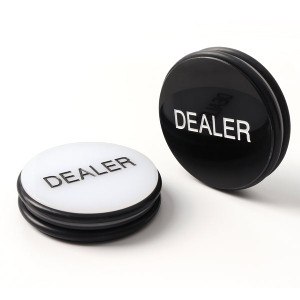 3"Double-Sided Casino Grade Acrylic Poker Dealer Puck Button for Gambling Card Games